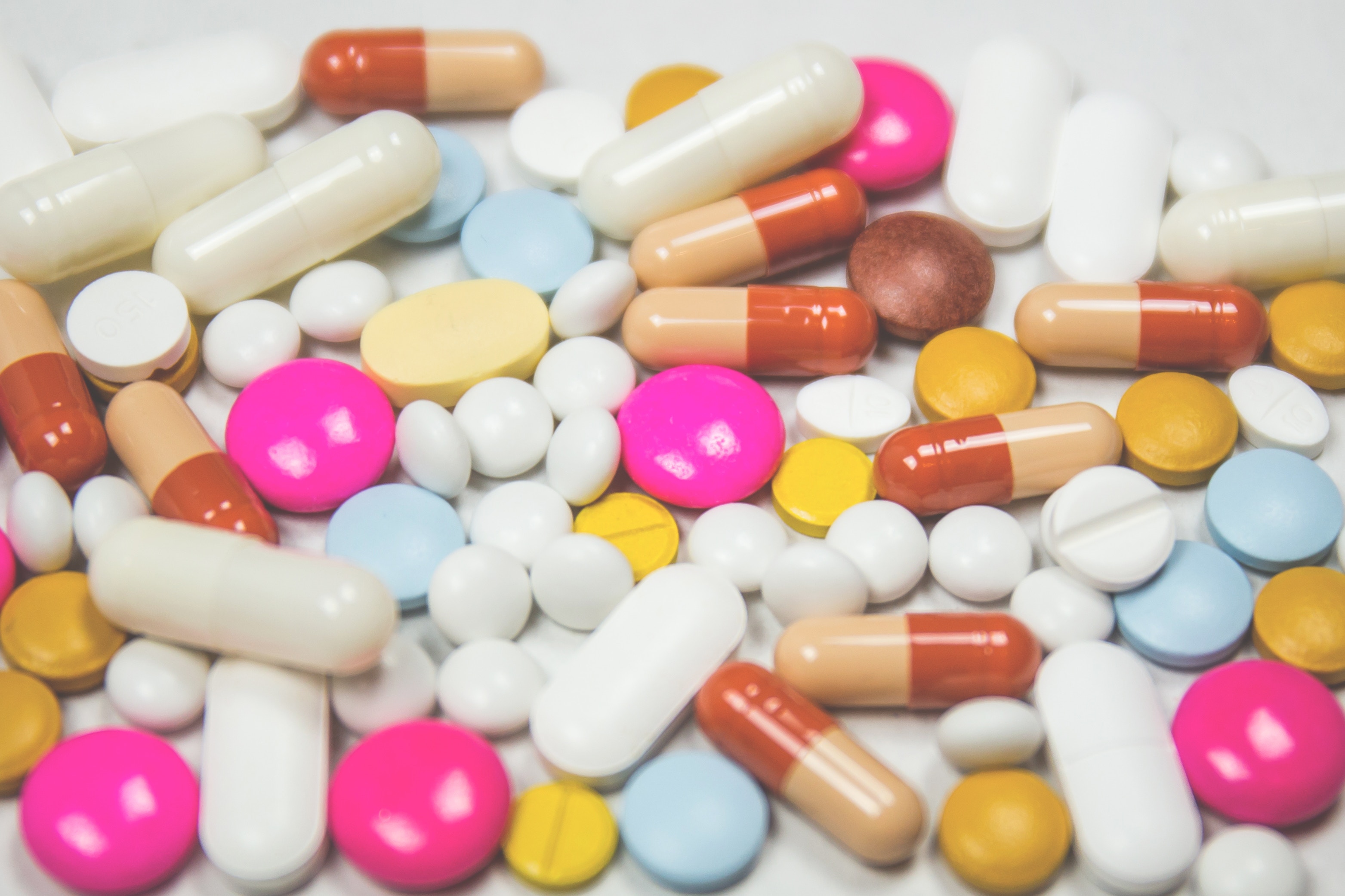 assorted colorful pills
